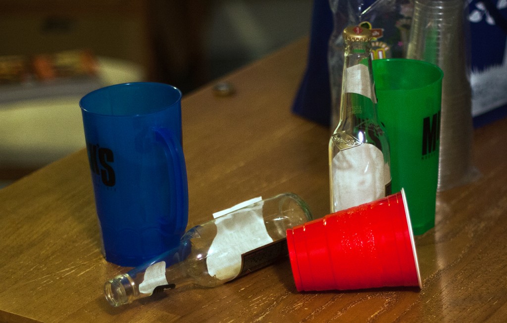 The number of alcohol violations on campus increased between 2011 to 2012, with 147 disciplinary referrals and 35 arrests in 2012. This is up from 96 referrals and 20 arrests in 2011. Photo Chase Body.