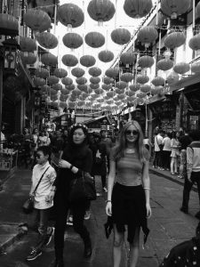 Shelden explores a popular market in Qianjiang, China. Summited by Megan Shelden.