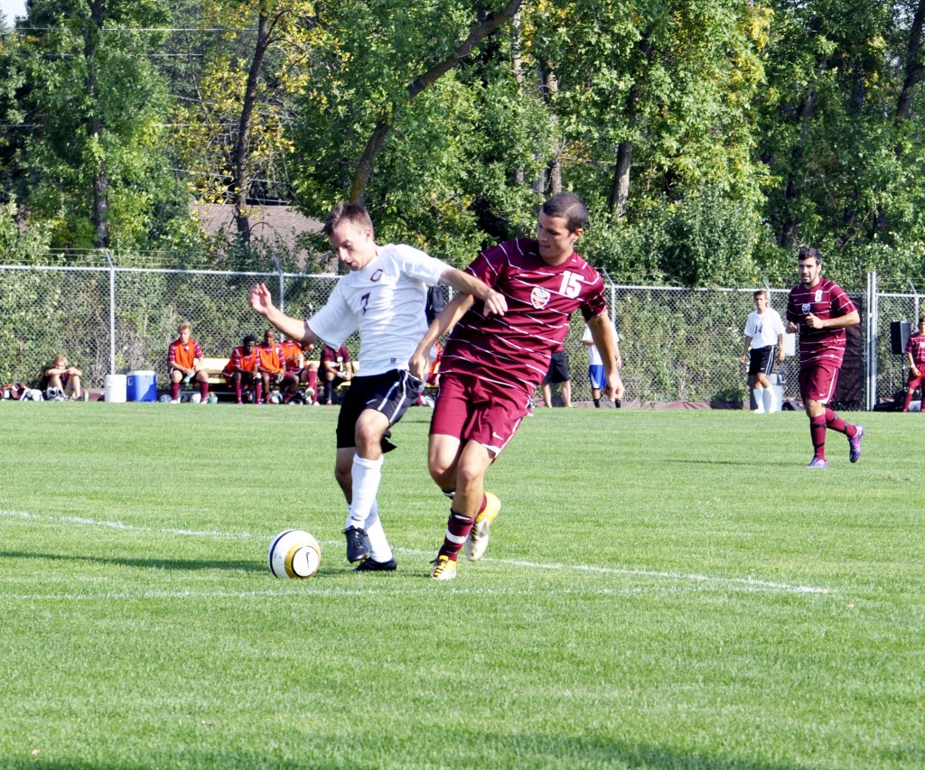 Photo by Jamie Telander. Concordia's men's soccer team kickstarted the year with a new coach.