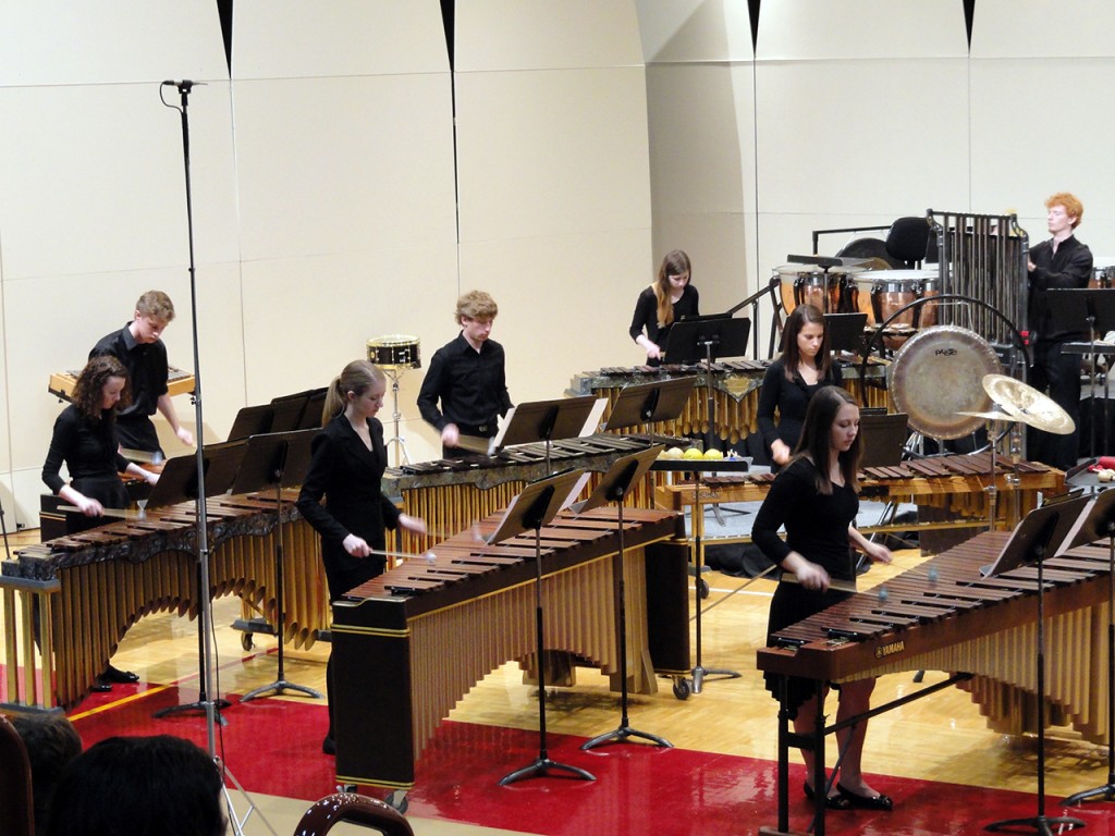 Concordia's Percussion Ensemble will travel to Indianapolis for an international drum convention taking place Nov. 15. Submitted photo.