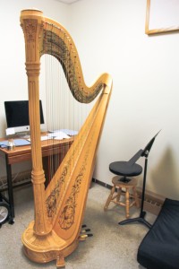 The Venus concert grand harp. Photo by Reilly Myklebust.