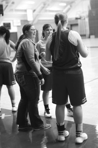 Student manager Hailey Kreft managed basketball for five years at her high school before coming to Concordia and managing the women’s basketball team. Photo by Maddie Malat.