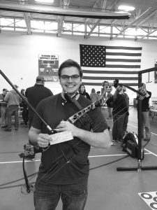 Wiger competed at The Vegas Shoot- the most prestigous archery competition in the United States. Submitted.