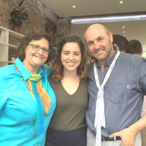 Submitted. From left to right: Dawn Duncan, Micaela Gerhardt and Colum Mc- Cann at the Narrative 4 summit this past summer in Ireland.