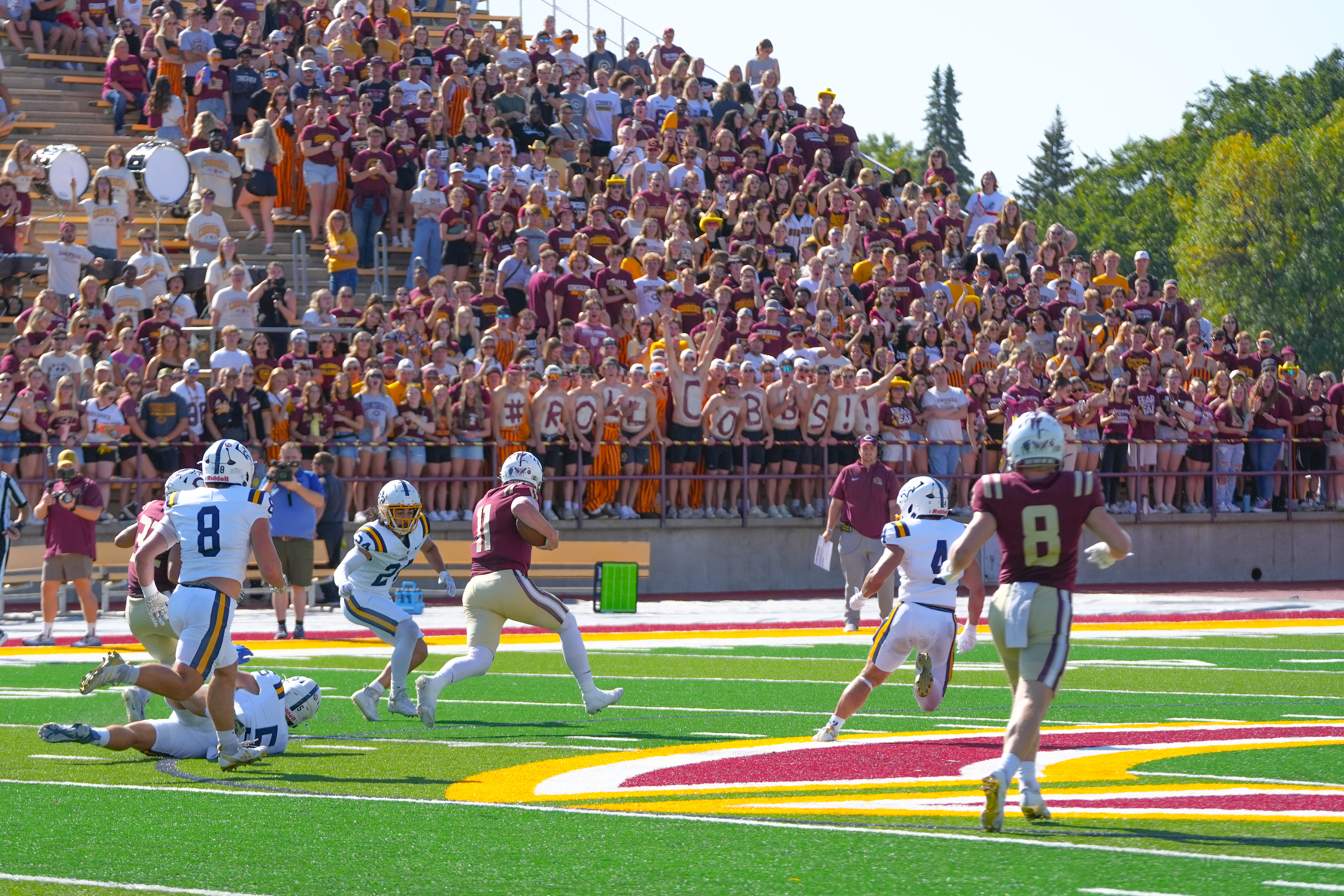 Sept. 28 Cobbers and St. Scholastica Saints Homecoming football game Contributed/ Trenten Cavaness